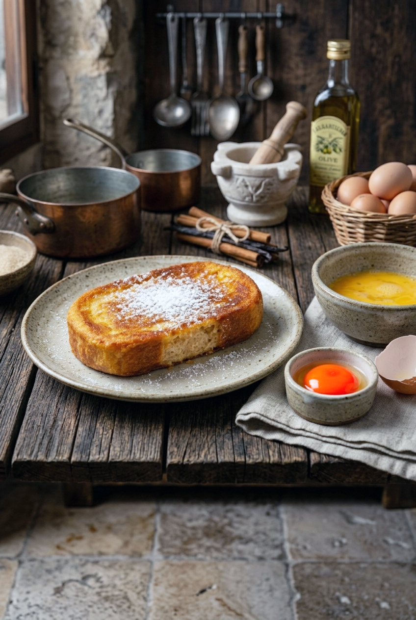 la torrija valenciana que se moja en huevo