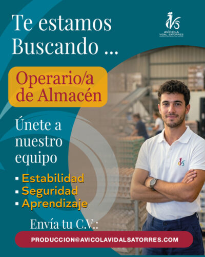 trabajo en granja avicola vidal satorres