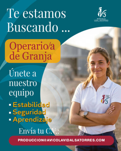 trabajo en granja avicola vidal satorres